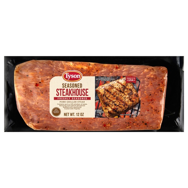 Save on Tyson Seasoned Steakhouse Pork Griller Steak Order Online