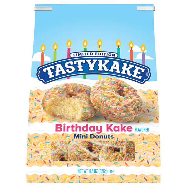 TastyKake Limited Edition Mini Birthday Cake Donuts