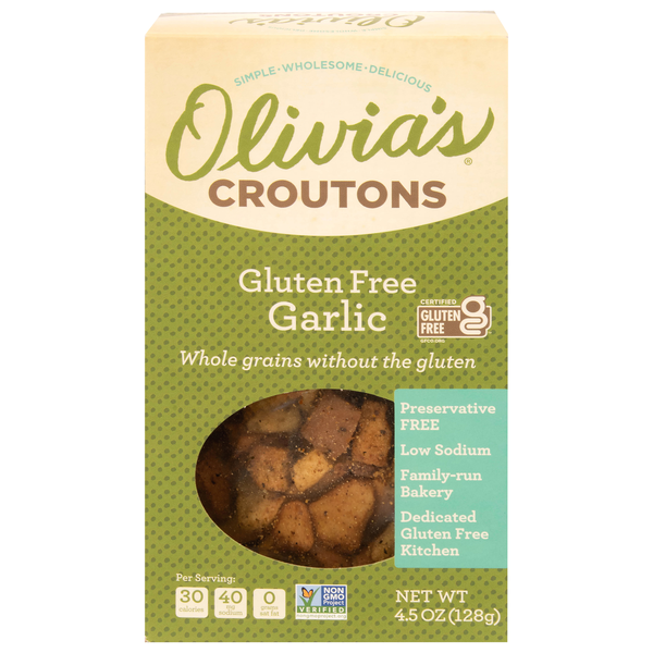 Olivia's Gluten Free Garlic Croutons