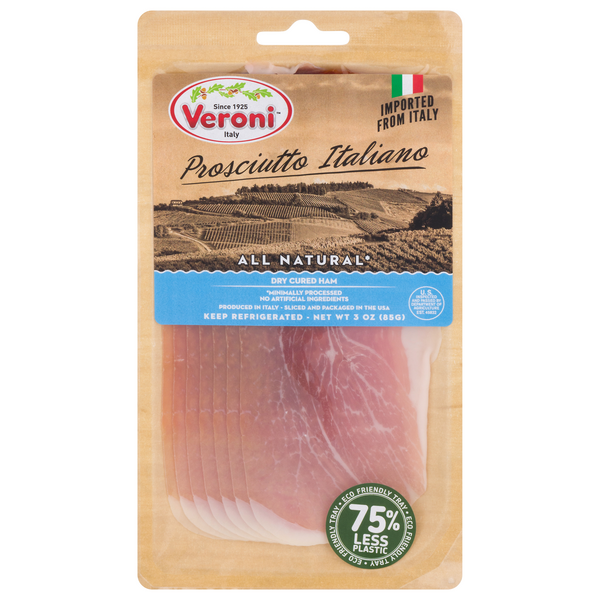 Veroni Natural Imported Prosciutto Italiano Sliced