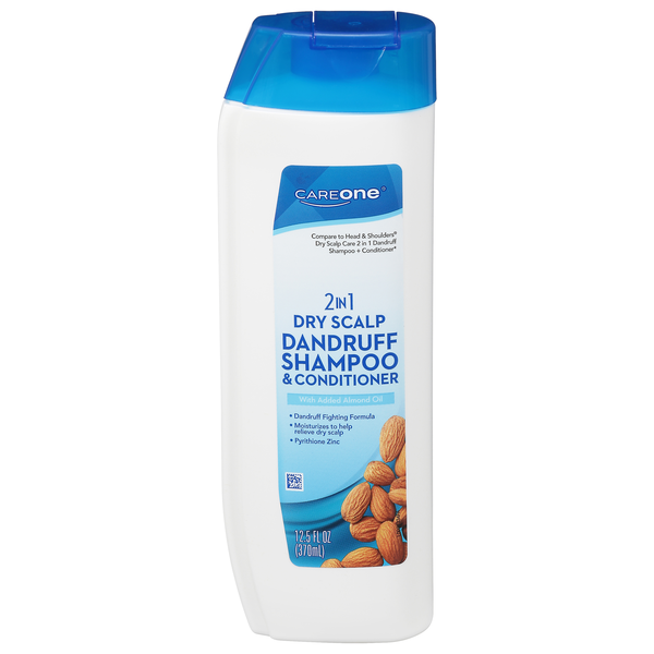 CareOne 2-in-1 Dandruff Shampoo + Conditioner for Dry Scalp