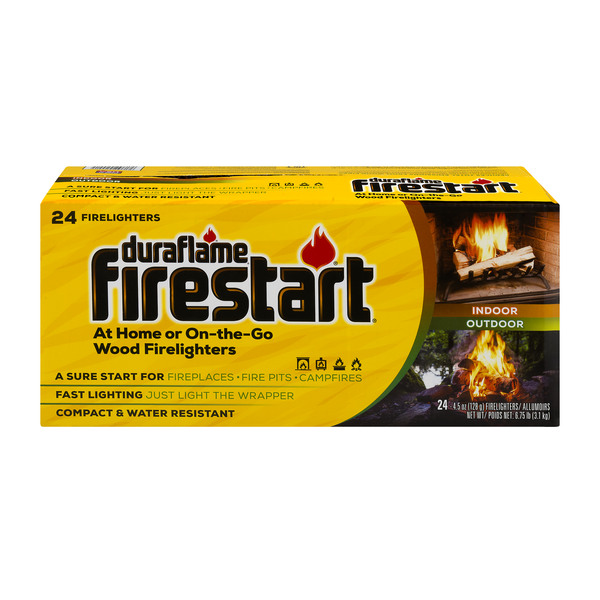 Duraflame Firestart At Home or On-The-Go Wood Firelighters - 24 ct