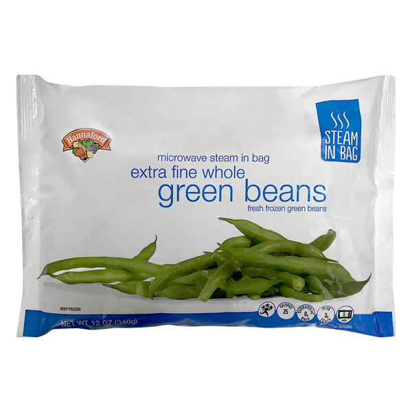 Hannaford Steam In Bag Extra Fine Whole Green Beans Frozen