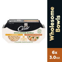 CESAR Wholesome Bowls Chicken Variety Pack Adult Wet Dog Food - 6 ct