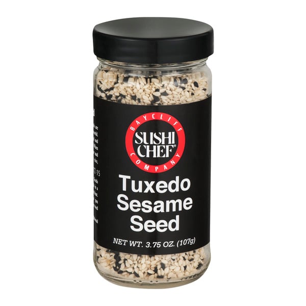 Sushi Chef Tuxedo Black & White Sesame Seeds