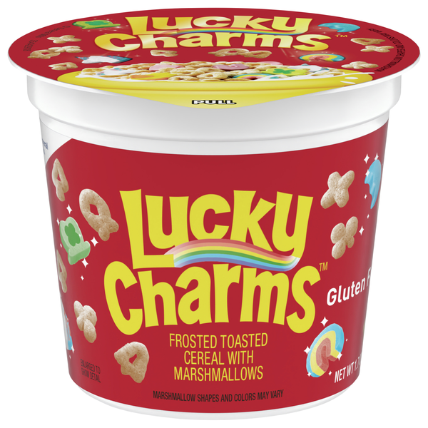 Lucky Charms Gluten Free Cereal Cup with Marshmallows