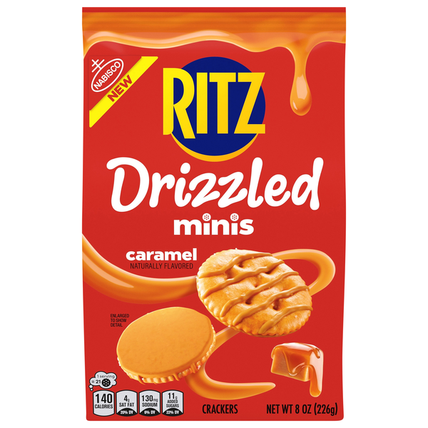Nabisco Ritz Drizzled Minis Caramel Crackers