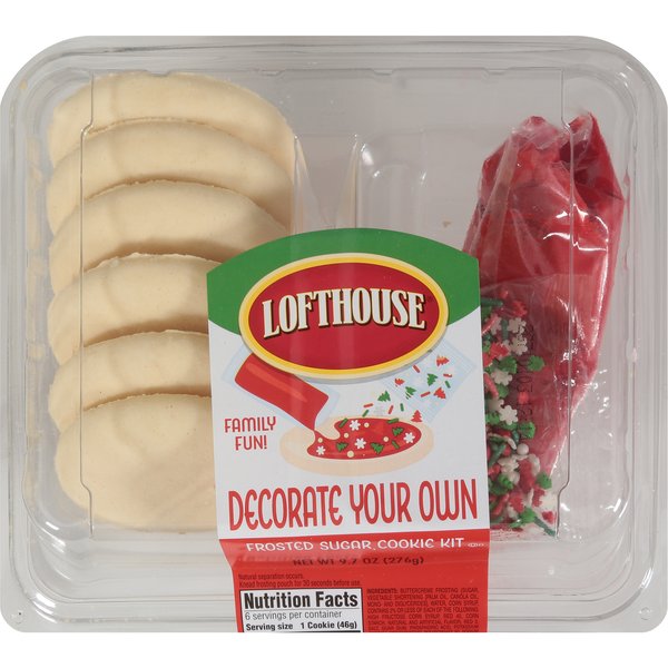 Lofthouse Christmas Decorate Your Own Frosted Sugar Cookie Kit