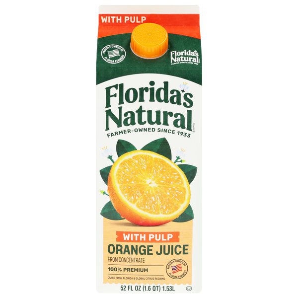 Florida's Natural 100% Premium Orange Juice with Pulp