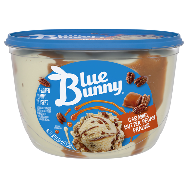 Blue Bunny Caramel Butter Pecan Praline Frozen Dairy Dessert