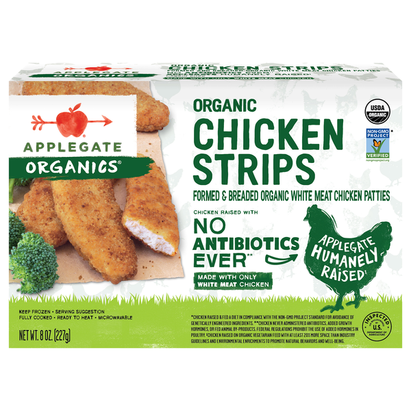 Applegate Organic Breaded Chicken Strips Frozen