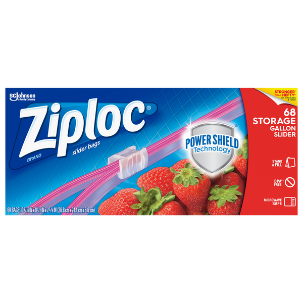 Ziploc Slider Gallon Storage Bags