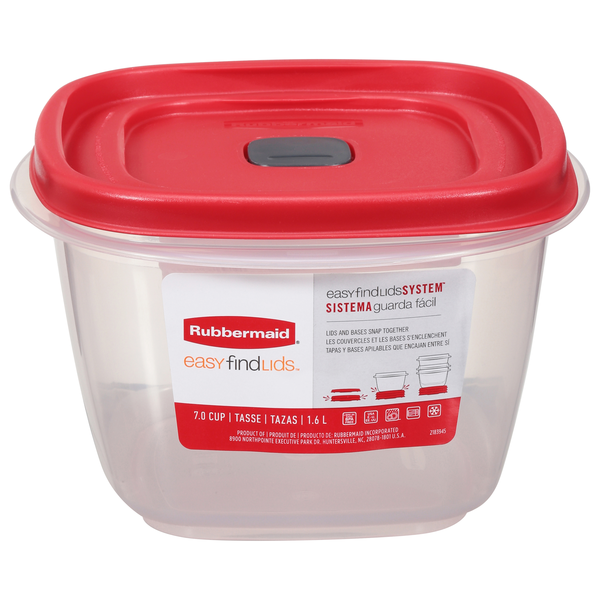Rubbermaid Easy Find Lid Food Storage Container with Lid 7 Cups