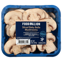 Food Lion Sliced Baby Bella Mushrooms