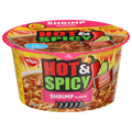 Nissin Hot & Spicy Shrimp Flavor Ramen Noodle Soup Bowl