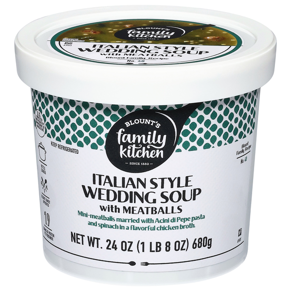 Blount's Family Kitchen Italian Style Wedding Soup with Meatballs