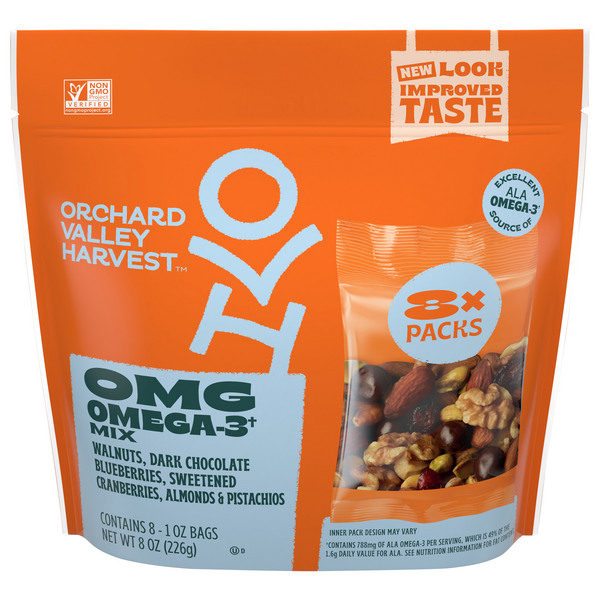 Orchard Valley Harvest Trail Mix Omega 3 Mix - 8 ct