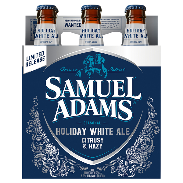 Samuel Adams Holiday White Ale Beer - 6 pk