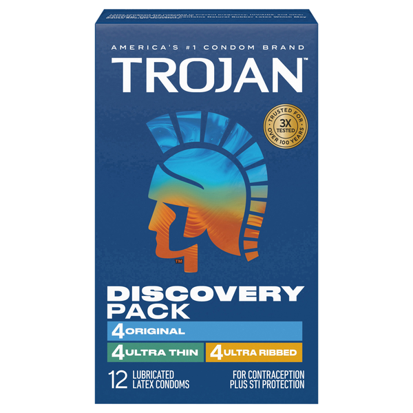 Trojan Discovery Pack Assorted Latex Lubricated Condoms