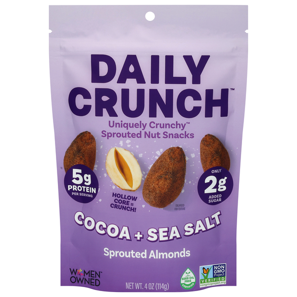 Daily Crunch Sprouted Almonds Cacao + Sea Salt