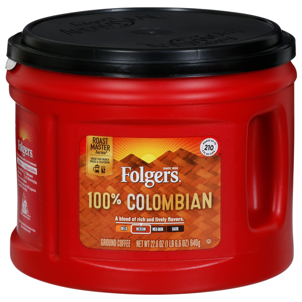 Folgers 100% Colombian Medium Roast Ground Coffee