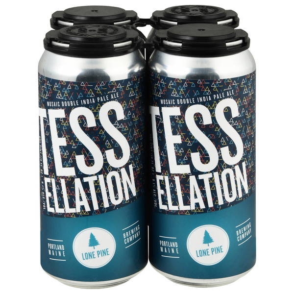 Lone Pine Tessellation Double IPA Beer - 4 pk
