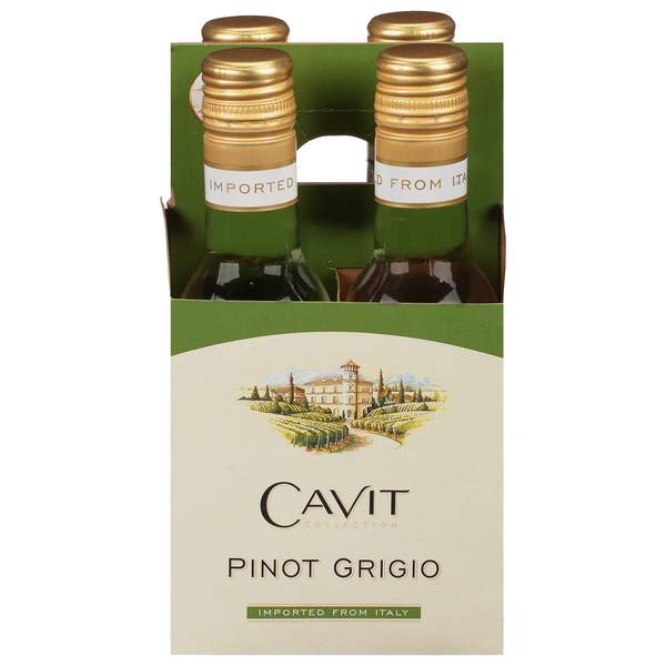 Cavit Italy Pinot Grigio Wine - 4 pk