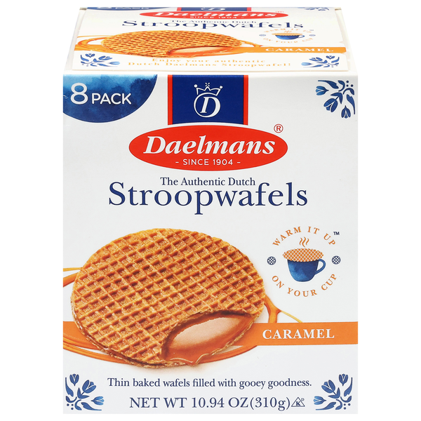 Daelmans Stroopwafels Caramel Dutch Waffle Cookies - 8 ct