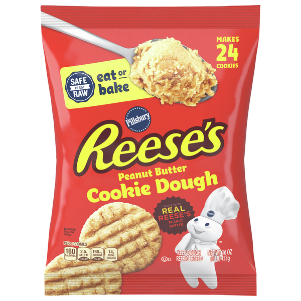 Pillsbury Reese's Peanut Butter Cookie Dough - 24 ct