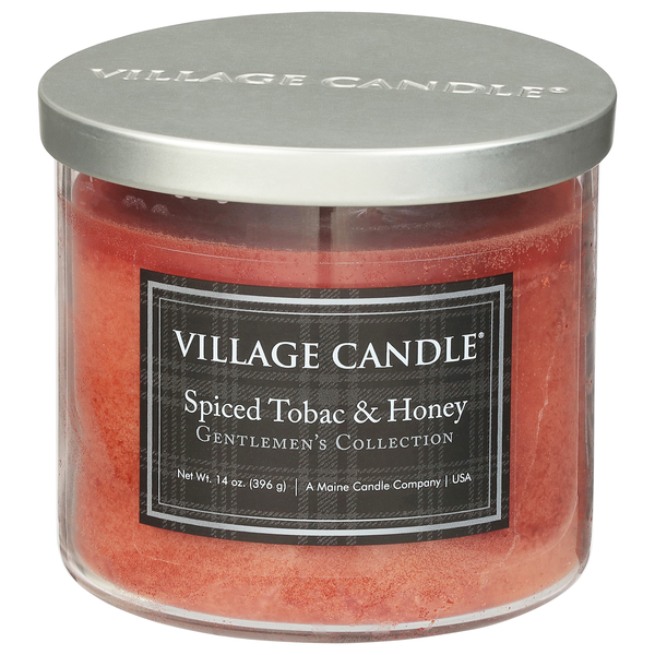 Village Candle Gentlemen's Collection Spiced Tobac & Honey Scented