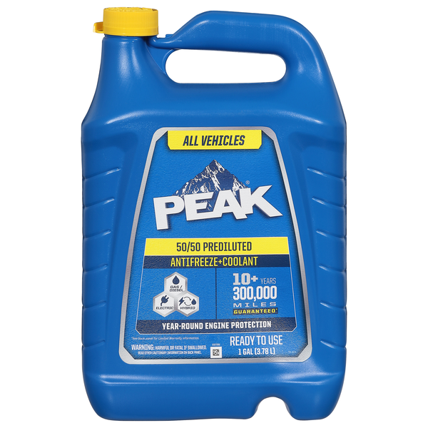 Peak 50/50 Prediluted Antifreeze + Coolant