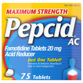 Pepcid AC Acid Reducer Famotidine 20 mg Tablets Maximum Strength