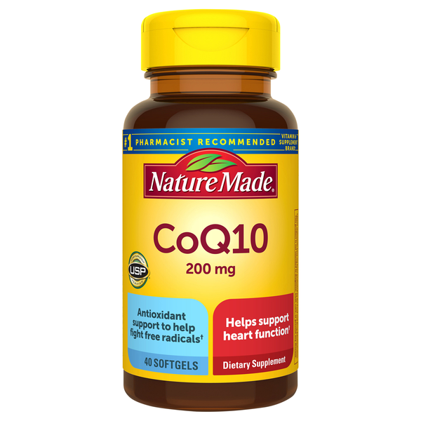 Nature Made CoQ10 200 mg Dietary Supplement Softgels
