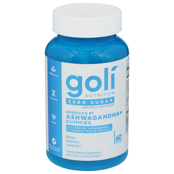 Goli Nutrition Zero Sugar Ashwagandha+ Gummies
