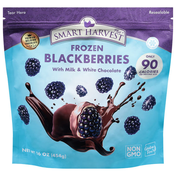 Smart Harvest Milk & White Chocolate Covered Blackberries Frozen
