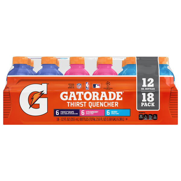 Gatorade Thirst Quencher Sports Drink Multi Pack - 18 pk