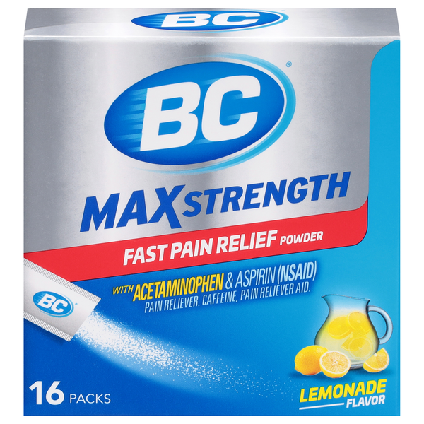 BC Max Strength Pain Relief Powder Lemonade