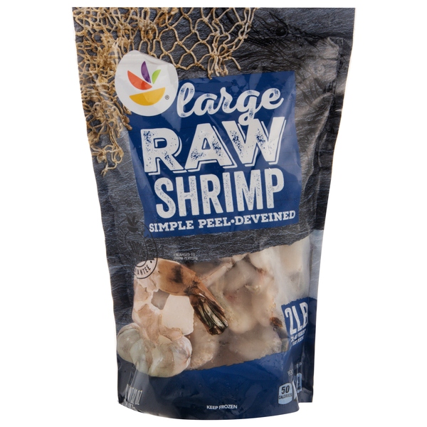Giant Farm Raised Raw EZ-Peel Large Shrimp 31-40 ct per lb Frozen