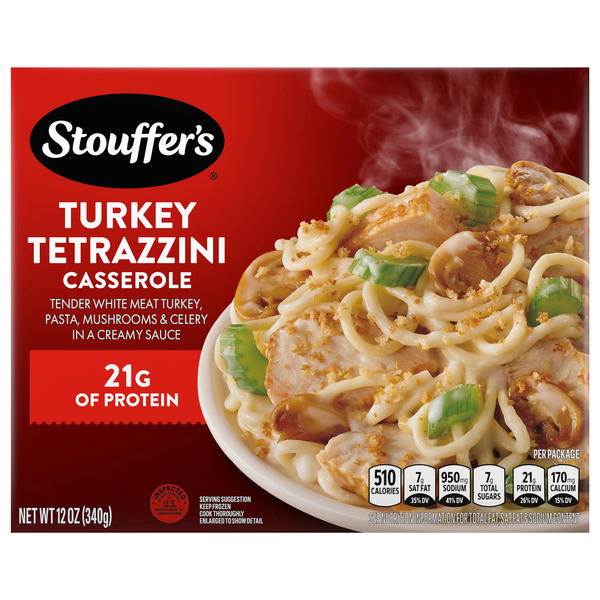 Stouffer's Turkey Tetrazzini 21g Protein Frozen Meal