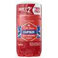 Old Spice Aluminum Free Captain Bergamot Deodorant Stick 3oz/2 ct