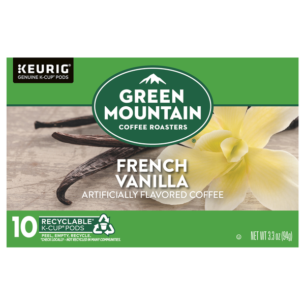 Green Mountain French Vanilla Flavored Light Roast Coffee K-Cup Pods