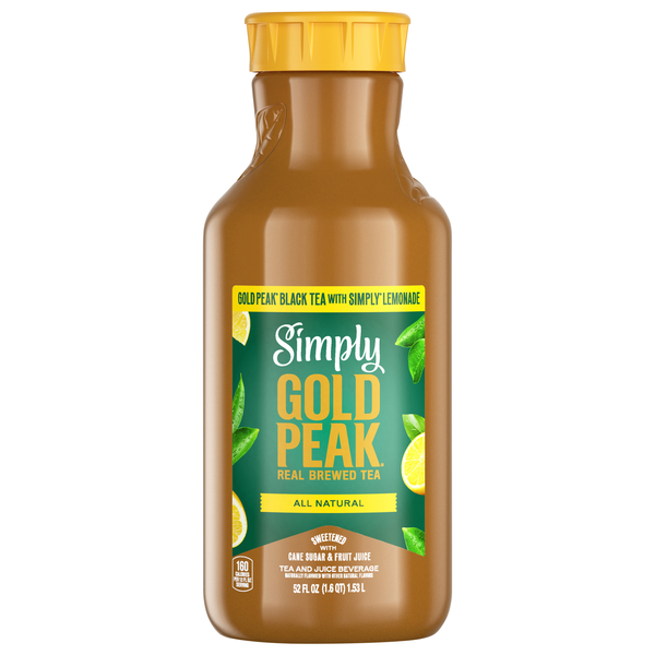 Simply Gold Peak All Natural Black Tea with Lemonade Refrigerated