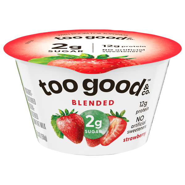 Too Good & Co. Low Sugar Low Fat Strawberry Greek Yogurt Cup
