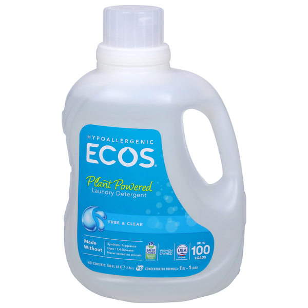 ECOS Plant Powered Free & Clear Liquid Laundry Detergent