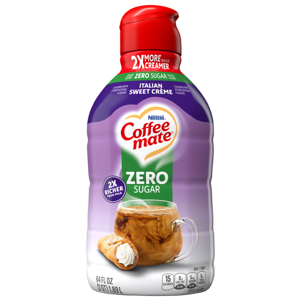 Coffee mate Zero Sugar Italian Sweet Creme Flavored Coffee Creamer