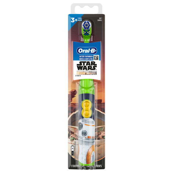 Oral-B Kid's Star Wars The Mandalorian Soft Battery Toothbrush