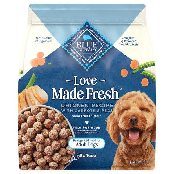 Blue Buffalo Love Made Fresh Chicken Recipe Adult Dog Food Refrigerated