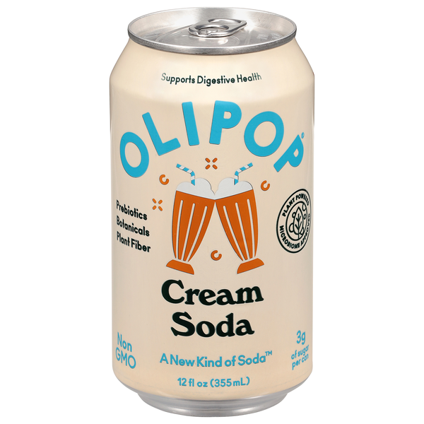 Olipop Cream Prebiotic Soda