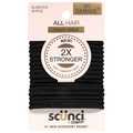 Scunci No Damage Tight Hold Hair Elastics Black