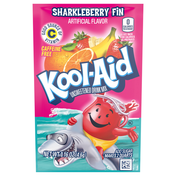 Kool-Aid Unsweetened Drink Mix Sharkleberry Fin Caffeine Free